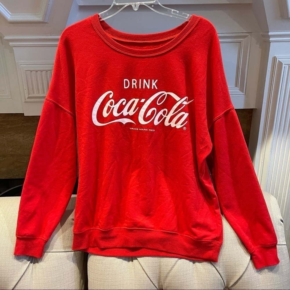 R: Coca Cola Red Pullover Fleeced Sweatshirt SzL